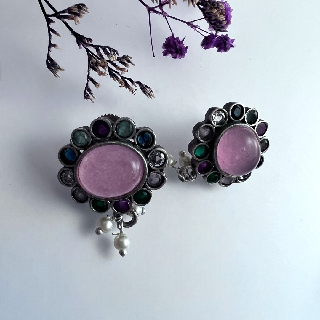 RYLEE BIJOUX PREMIUM AND EXCLUSIVE RUSTIC FINISH HANDMADE CHOKER WITH EARRINGS CH303