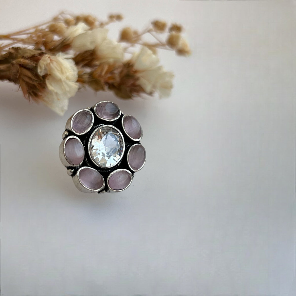 YONITA GOLD-TONED MONALISA PREMIUM STUDS WITH AD STONES ER568