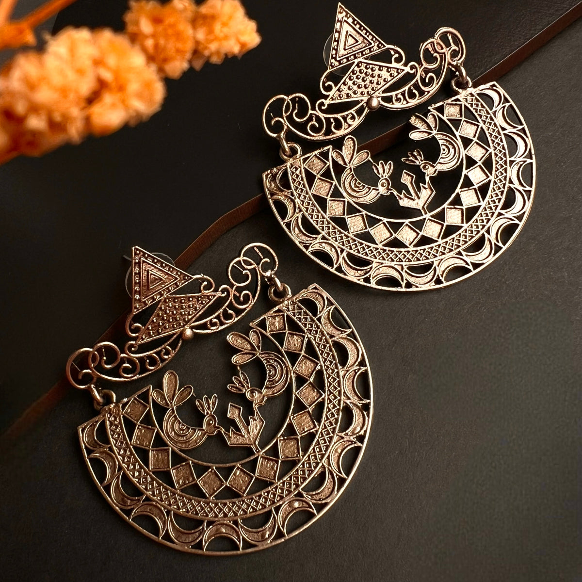 KARICHA TRIBAL RAW AND RUSTIC AND VINTAGE EARRING ER252