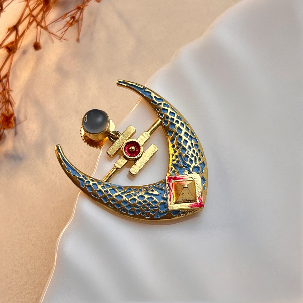 NIROSHA SEMI HANDMADE ANTIQUE EARRING/ DANGLER ER312