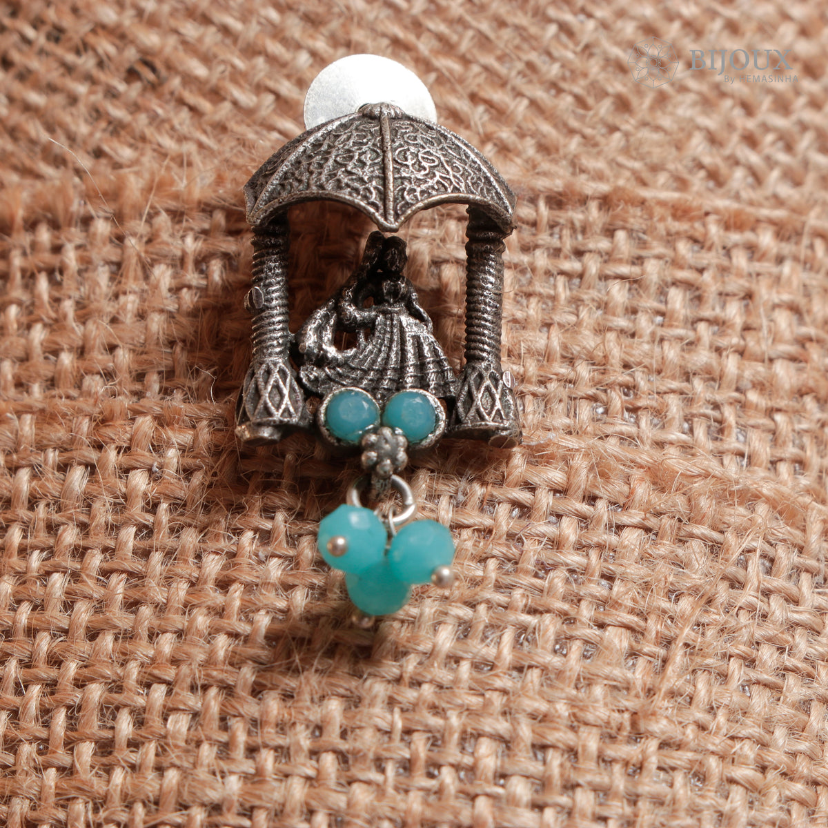 NITHU BIJOUX RAW AND RUSTIC SEMI HANDMADE CHOKER WITH EARRINGS CH95