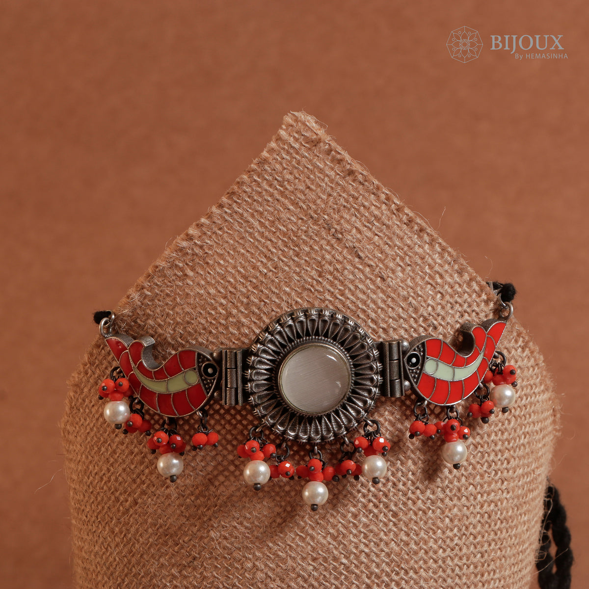 KADHIRSHA MONALISA STONE RAW AND RUSTIC HANDMADE CHOKER SET CH93