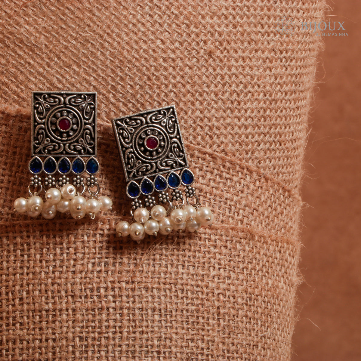 AGANA BIJOUX PREMIUM SEMI HANDMADE CHOKER WITH EARRINGS CH64