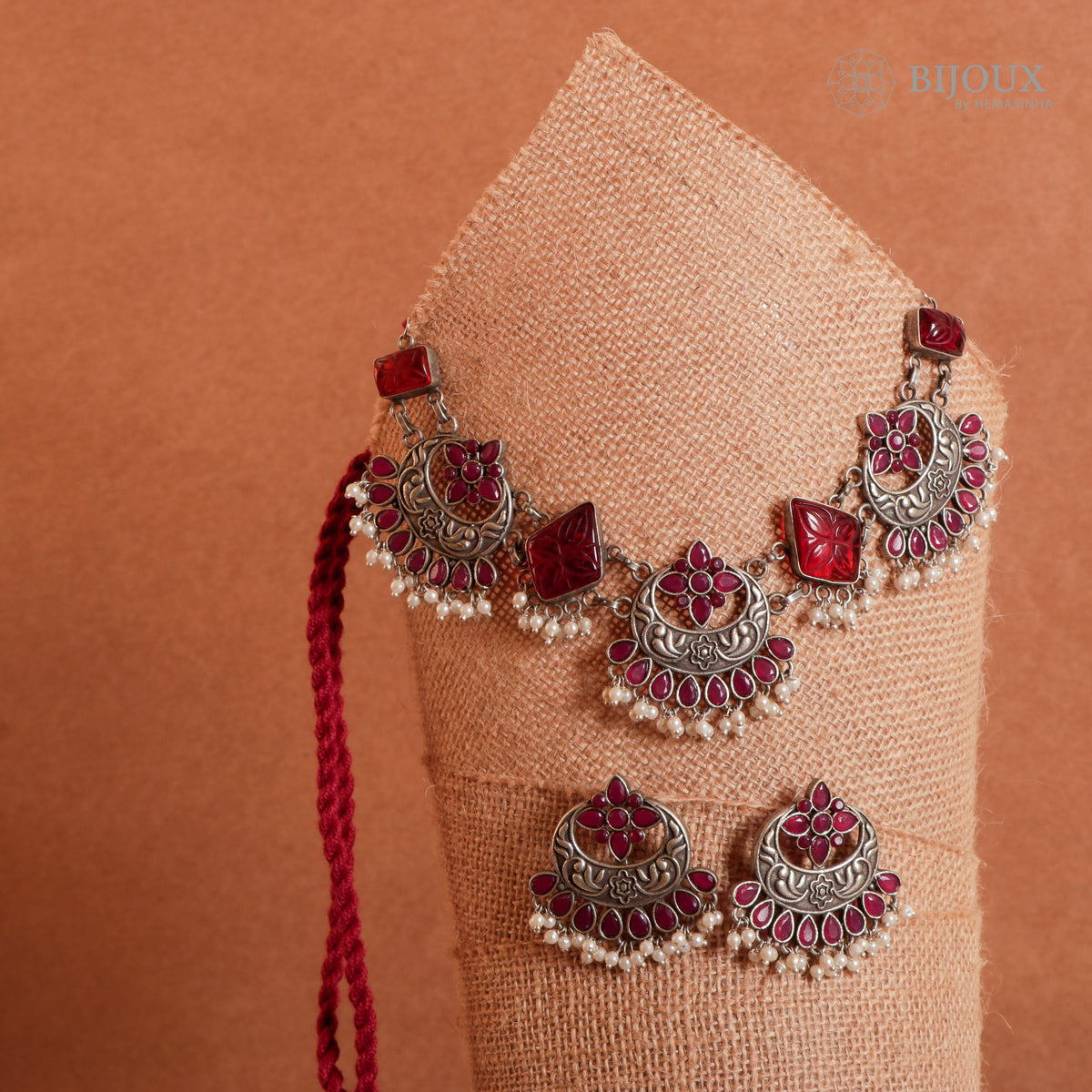 ODIYA BIJOUX PREMIUM AND EXCLUSIVE HANDMADE CHOKER WITH EARRINGS CH83