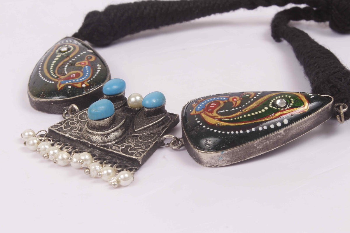 DURI BIJOUX PREMIUM AND EXCLUSIVE HANDMADE AND HAND PAINTED FAUX CHOKER CH417