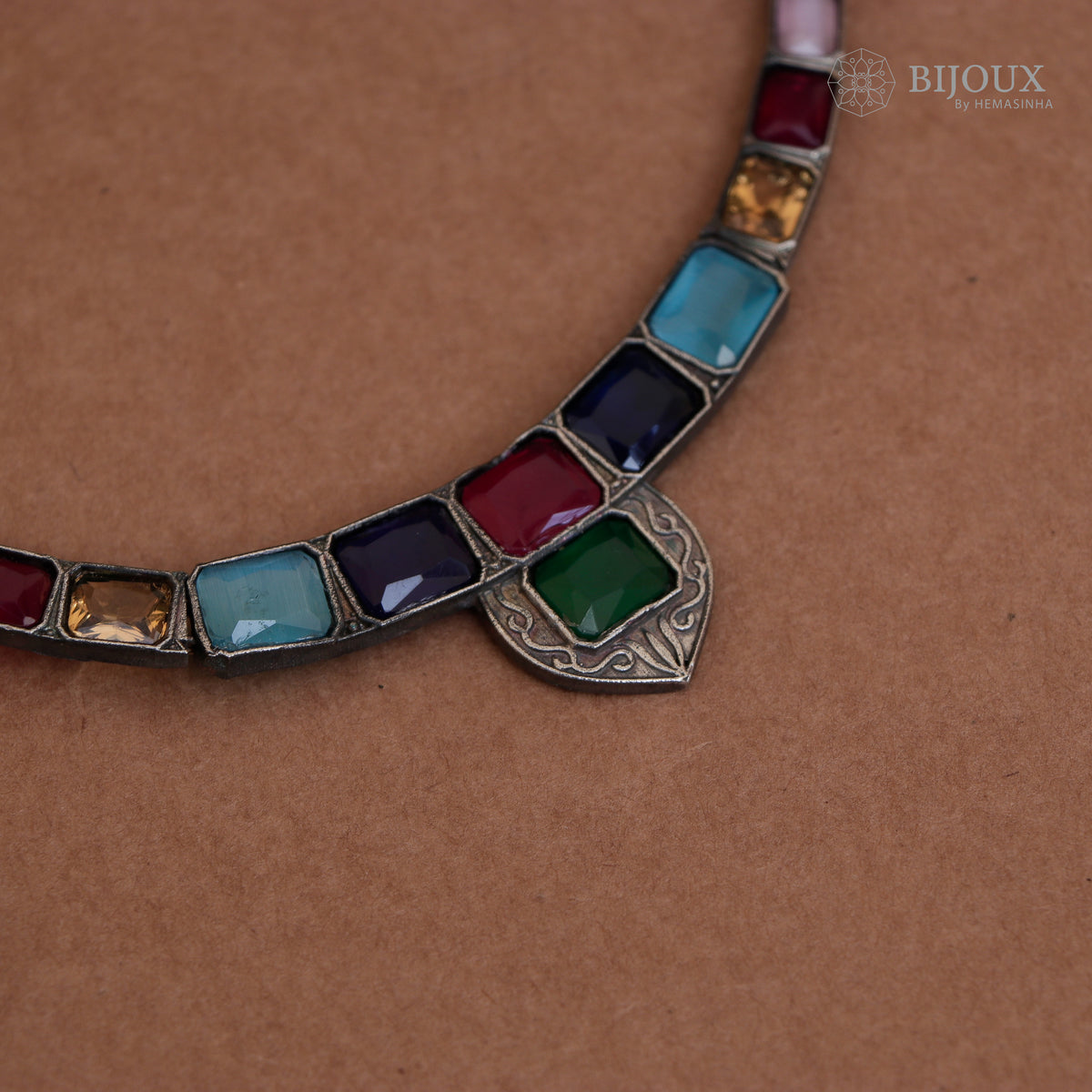 DHIA PRINCESS RUSTIC FINISH SEMI HANDMADE NECKLACE NL47