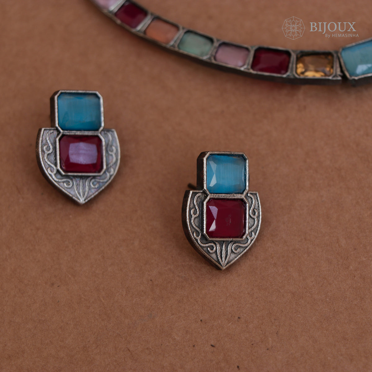 DHIA PRINCESS RUSTIC FINISH SEMI HANDMADE NECKLACE NL47