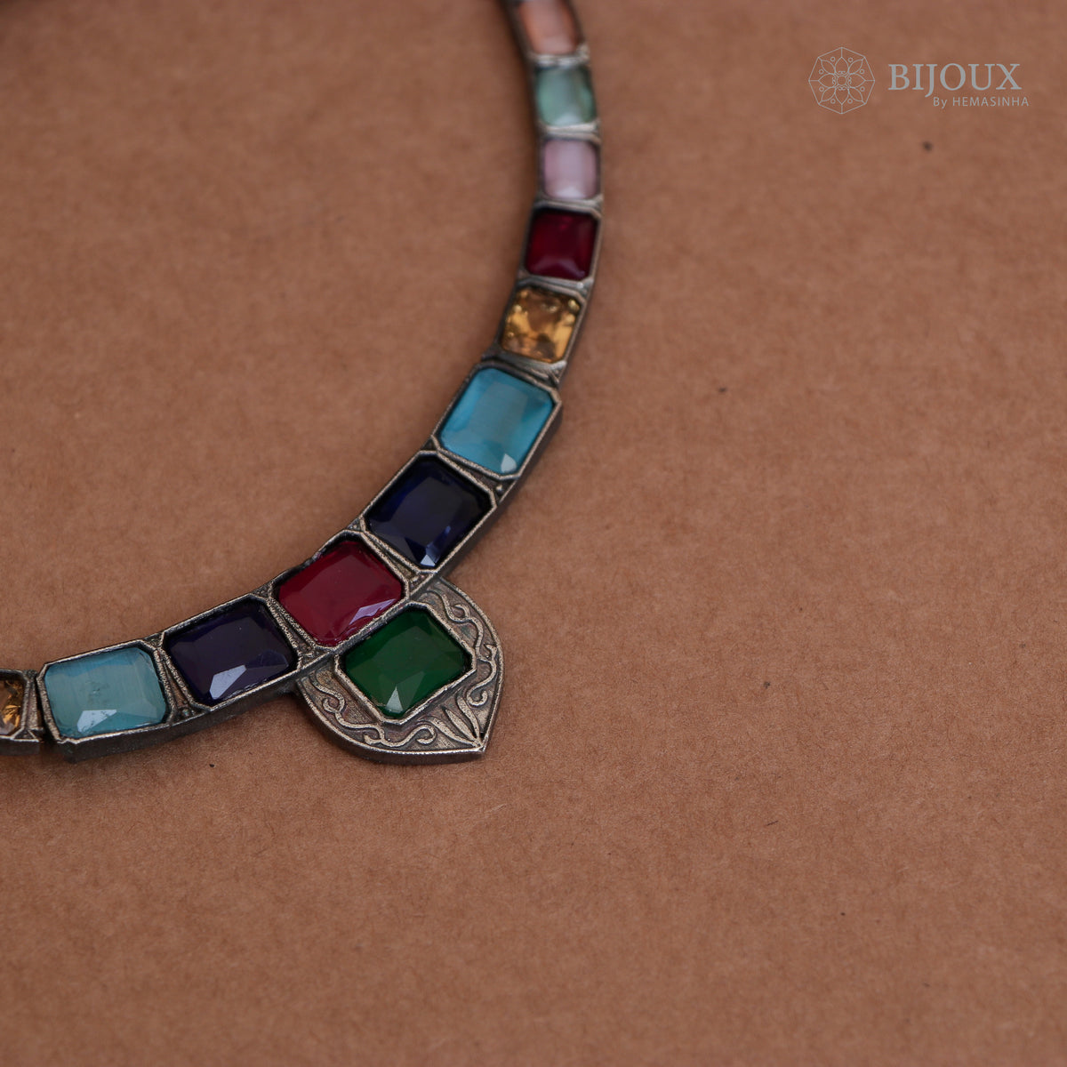 DHIA PRINCESS RUSTIC FINISH SEMI HANDMADE NECKLACE NL47