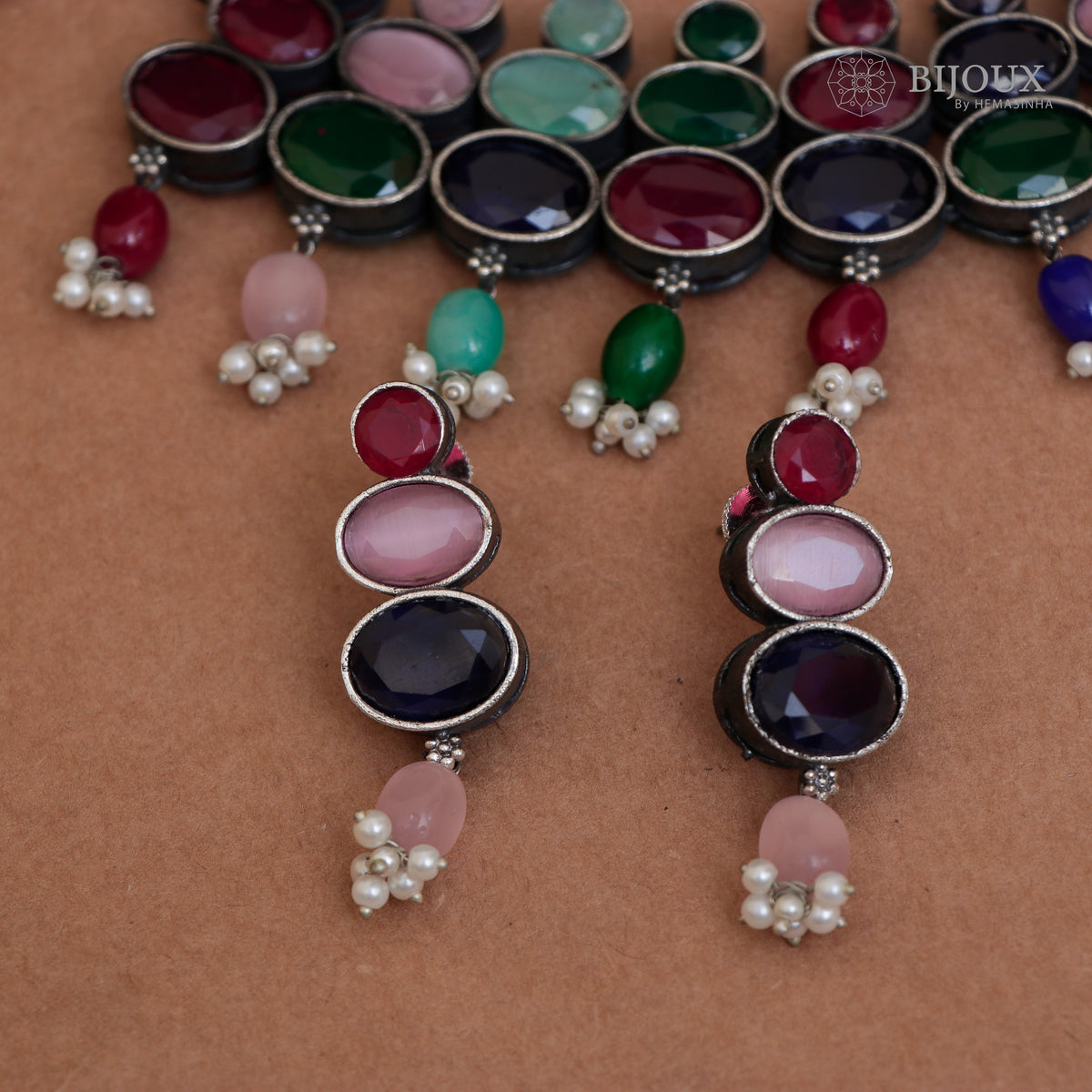 CLASSIC PRINCESS RUSTIC FINISH SEMI HANDMADE NECKLACE NL45