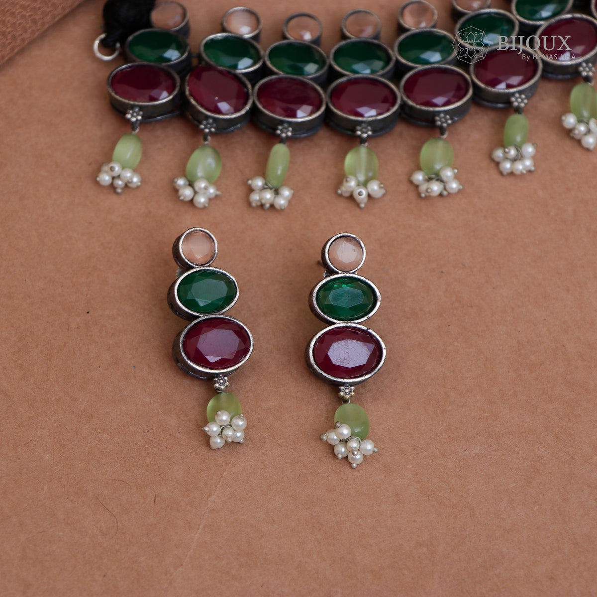 CLASSIC PRINCESS RUSTIC FINISH SEMI HANDMADE NECKLACE NL45