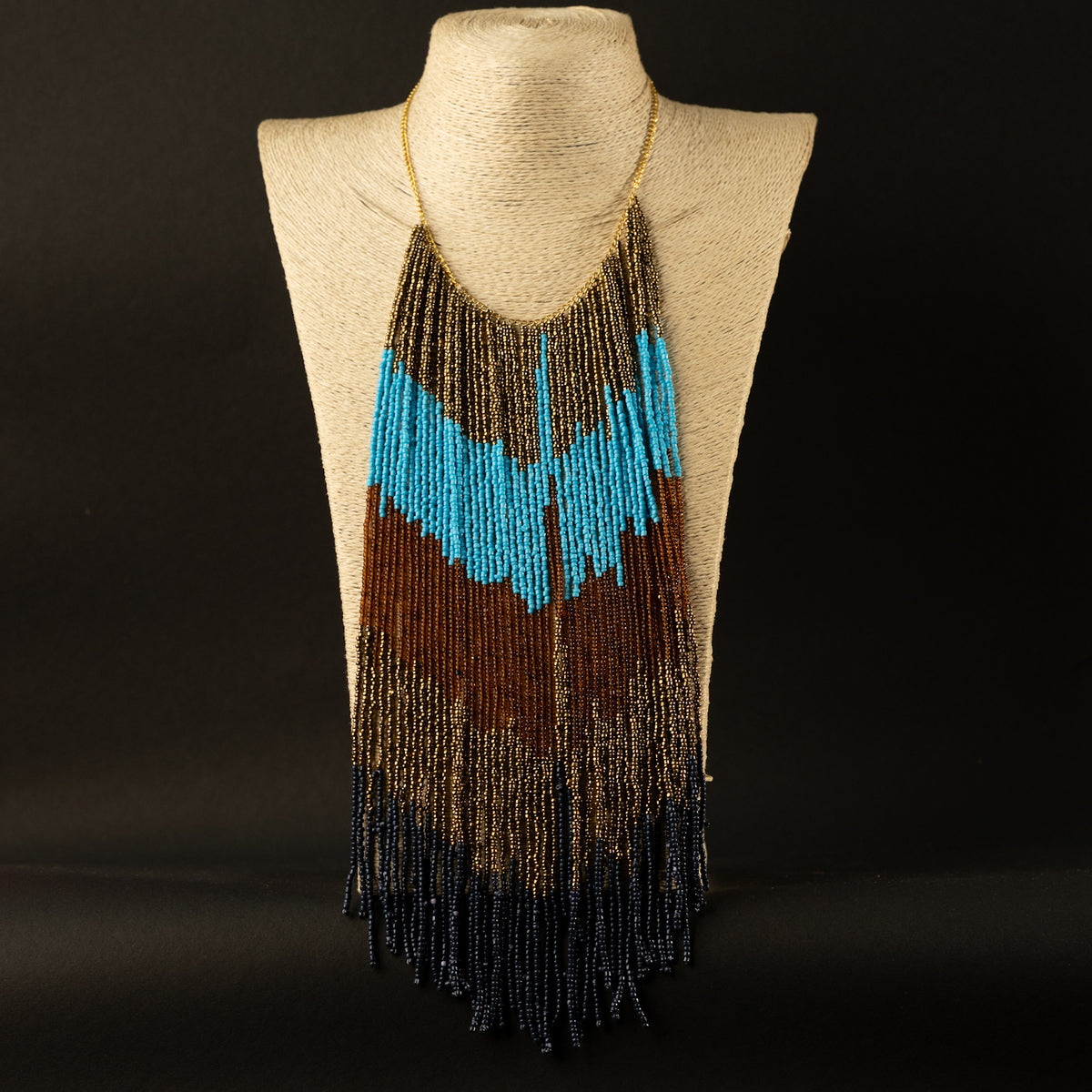 AURORA AFRO BEADED HANDMADE MALA/ NECKPIECE ML113