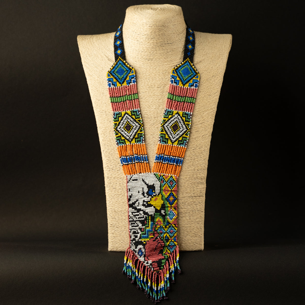 WILLOW AFRO BEADED HANDMADE MALA/ NECKPIECE ML50