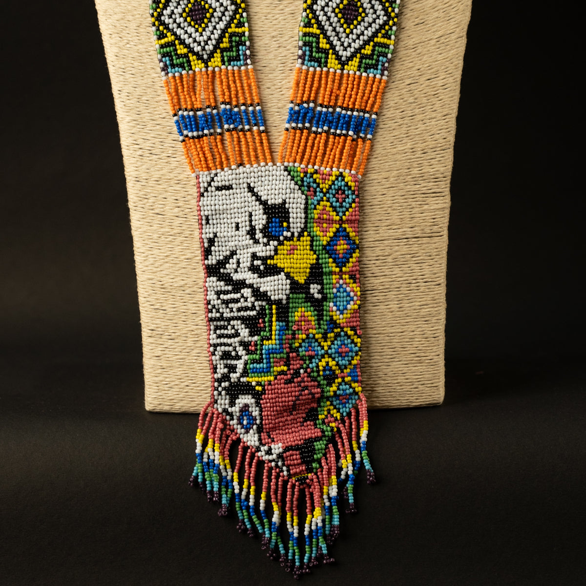 WILLOW AFRO BEADED HANDMADE MALA/ NECKPIECE ML50