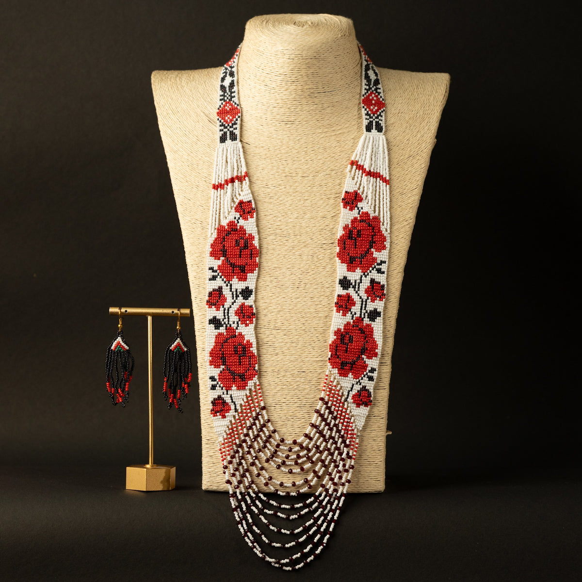 NONA AFRO BEADED HANDMADE MALA/ NECKPIECE ML54