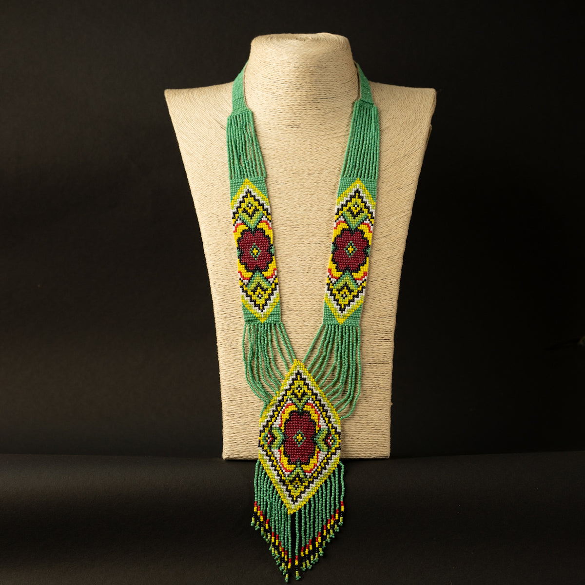 ELENA AFRO BEADED HANDMADE MALA/ NECKPIECE ML56