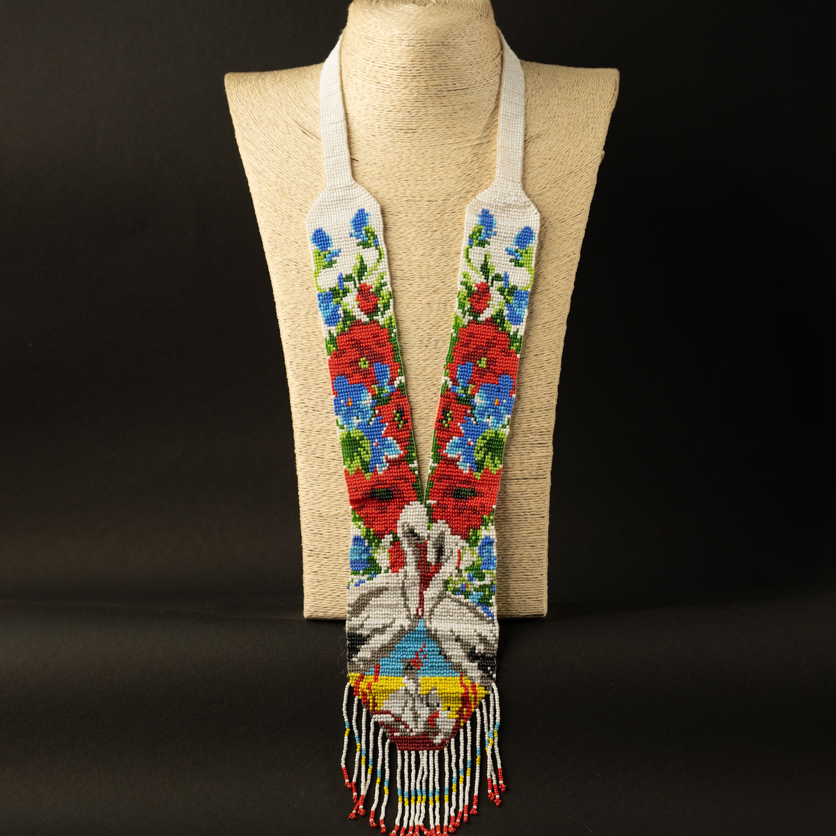 AUTUMN AFRO BEADED HANDMADE MALA/ NECKPIECE ML58