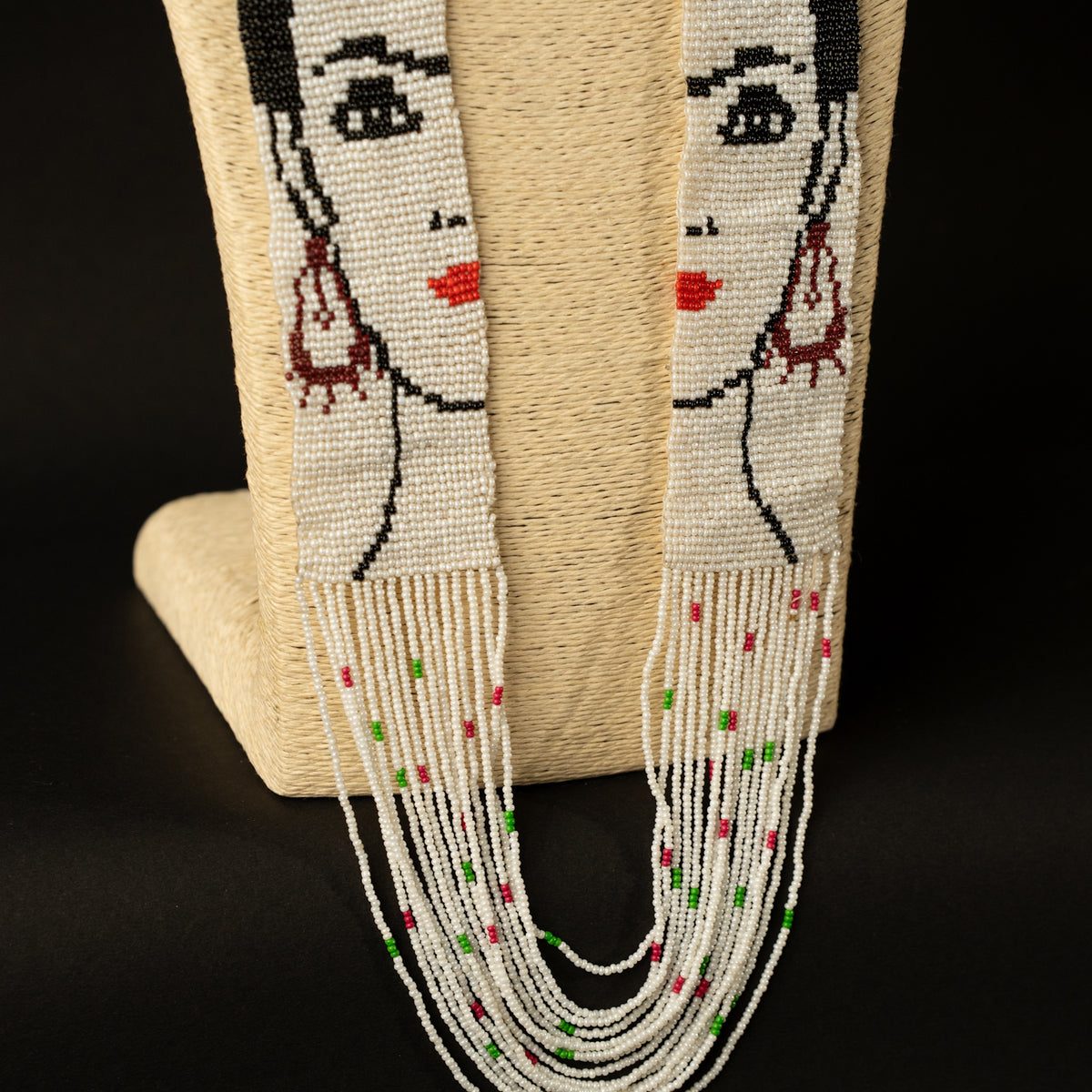 HAZEL AFRO BEADED HANDMADE MALA/ NECKPIECE ML61