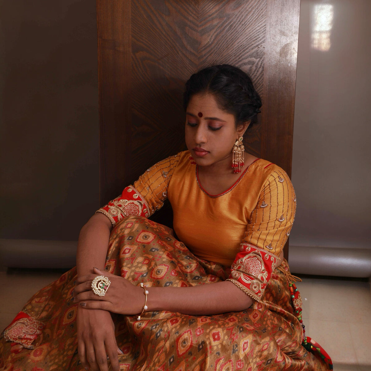 VIKARA GOLD TONED PREMIUM HANDMADE RING R34