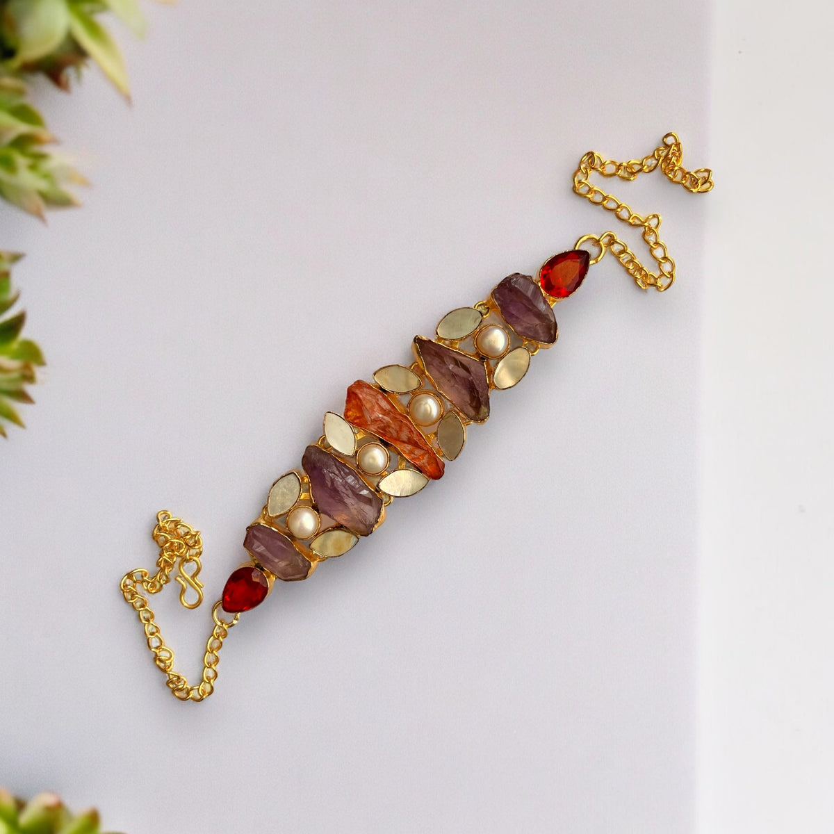 KASHVI HANDMADE RAW STONE BIJOUX PREMIUM AND BIJOUX EXCLUSIVE  CHOKER CH487