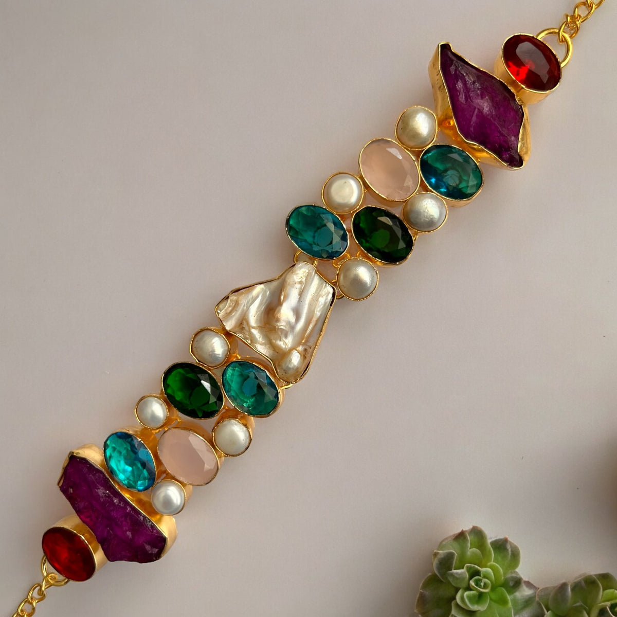 KASHVI HANDMADE RAW STONE BIJOUX PREMIUM AND BIJOUX EXCLUSIVE  CHOKER CH487