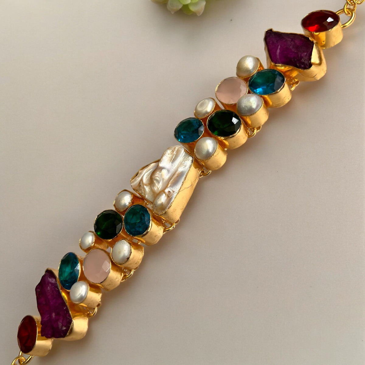 KASHVI HANDMADE RAW STONE BIJOUX PREMIUM AND BIJOUX EXCLUSIVE  CHOKER CH487