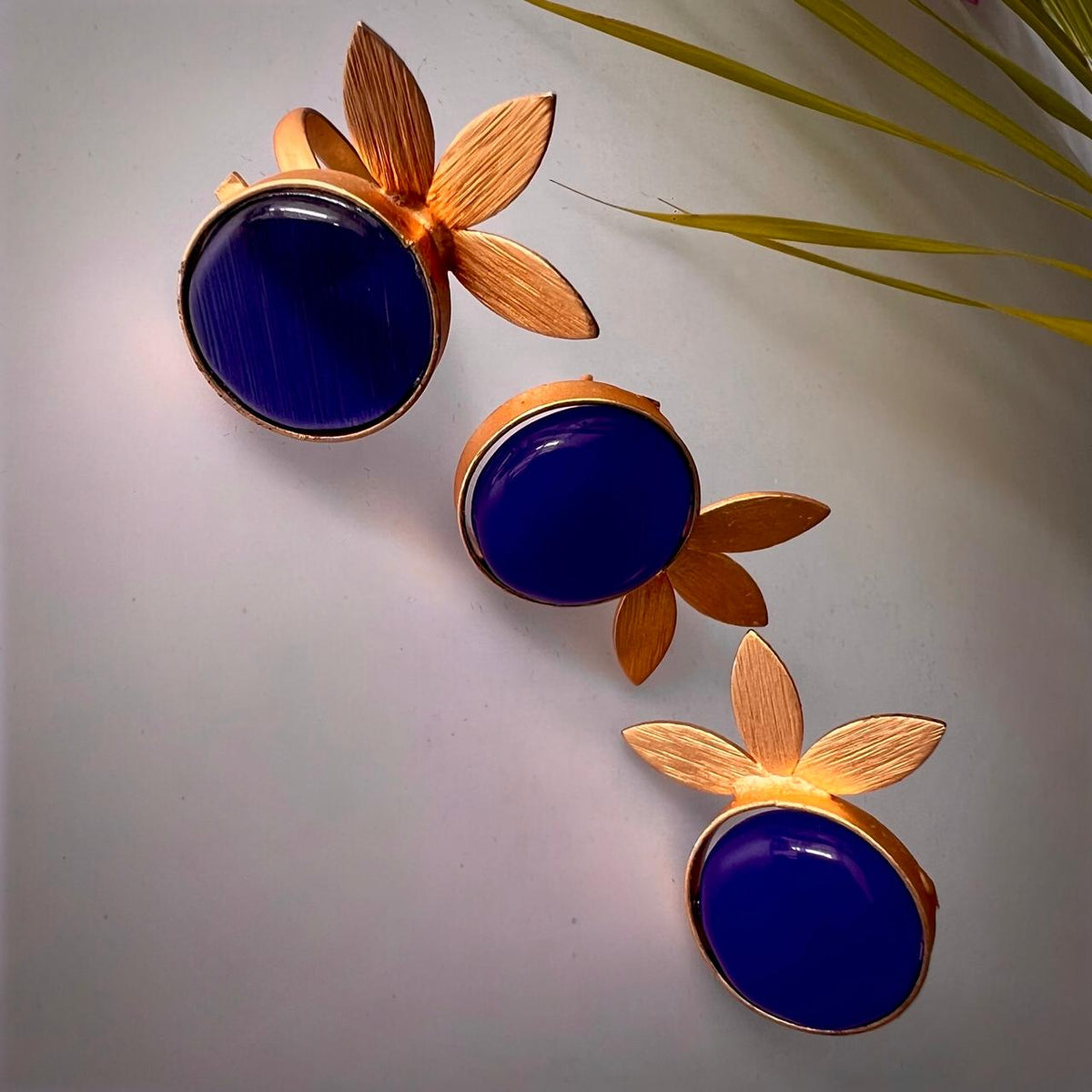 ROXANIA SET RING EARRING AND NECKLACE HANDMADE GOLD TONED PREMIUM NECKLACE/NECKPIECE EARRING SET NL30