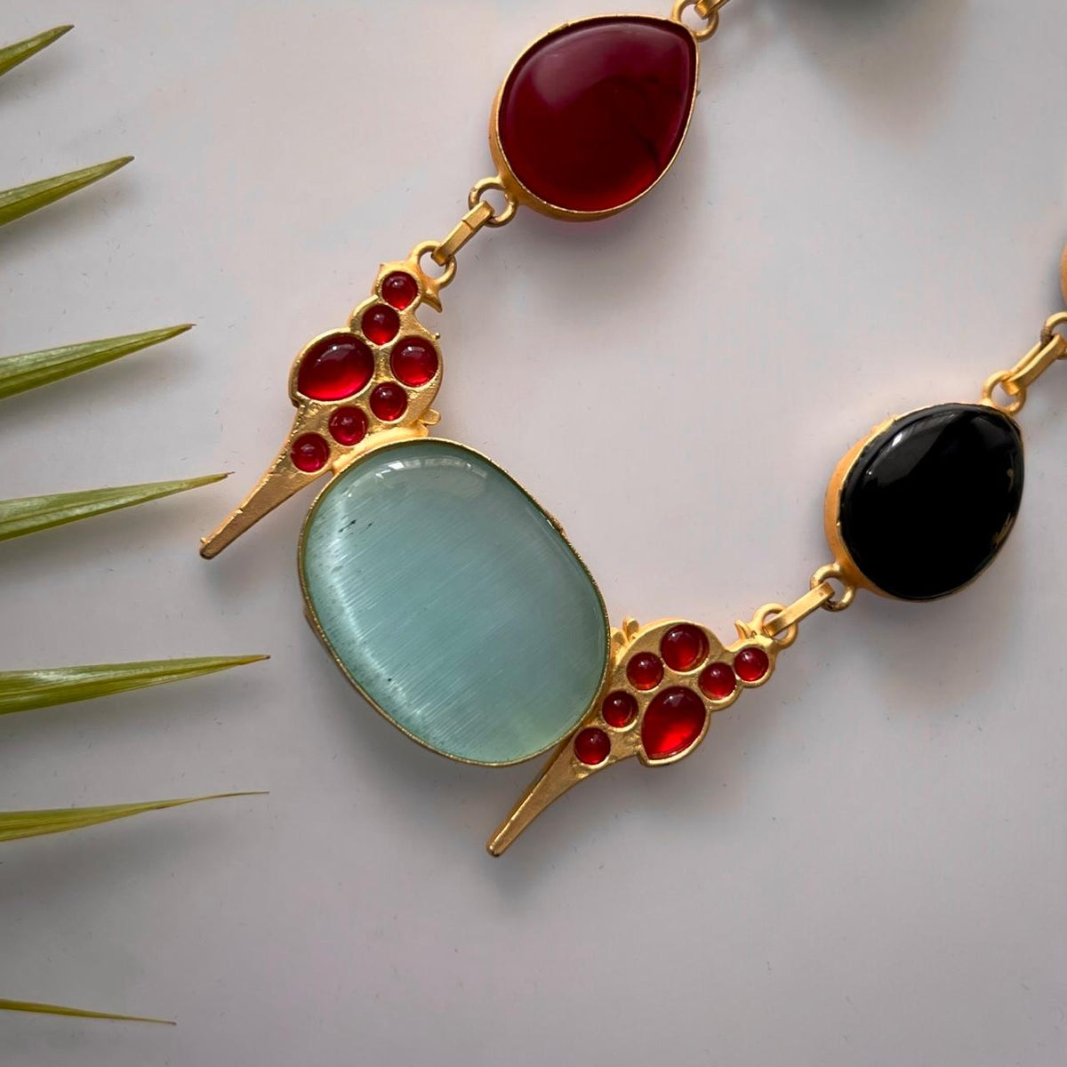 ROXANIA SET RING EARRING AND NECKLACE HANDMADE GOLD TONED PREMIUM NECKLACE/NECKPIECE EARRING SET NL30