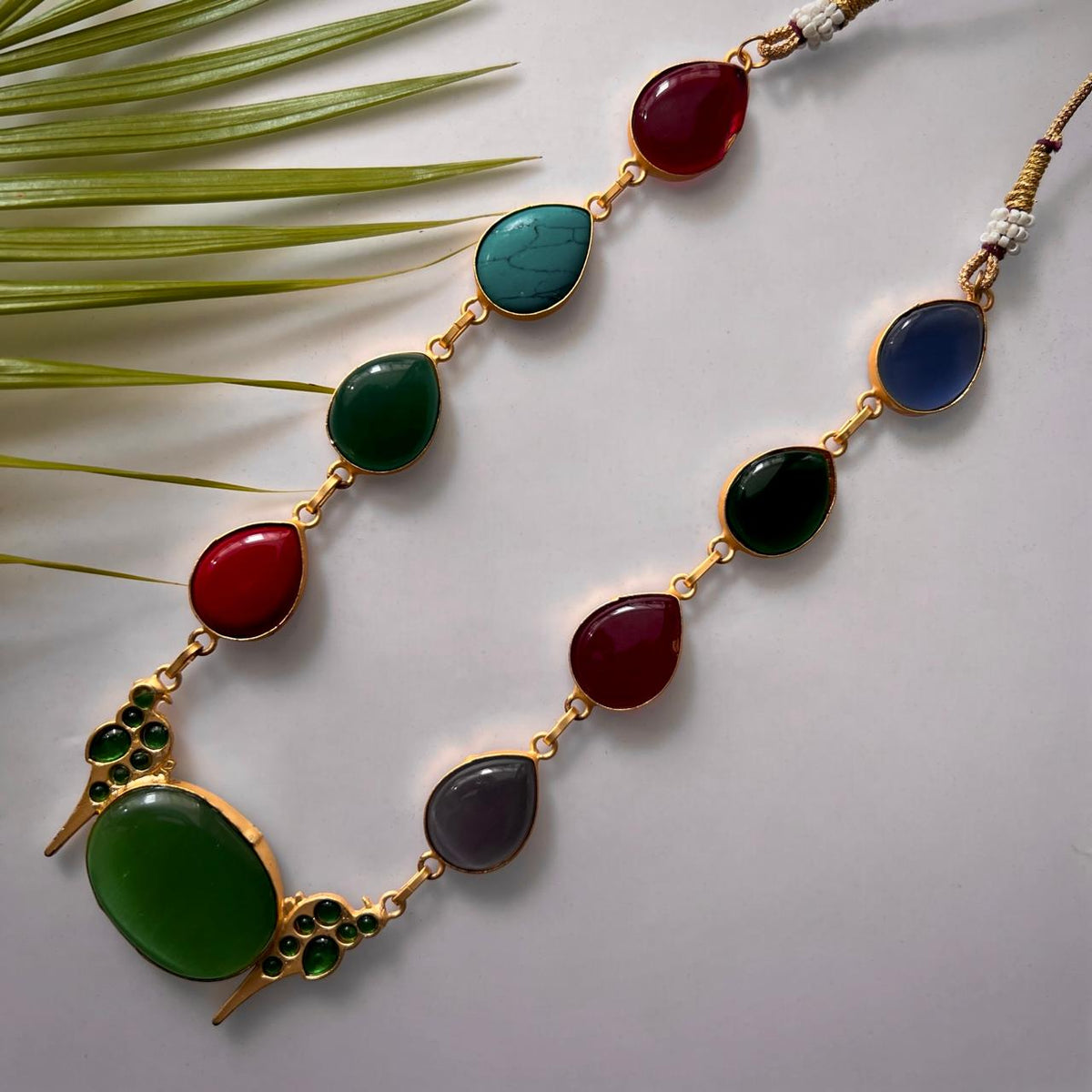 ROXANIA SET RING EARRING AND NECKLACE HANDMADE GOLD TONED PREMIUM NECKLACE/NECKPIECE EARRING SET NL30