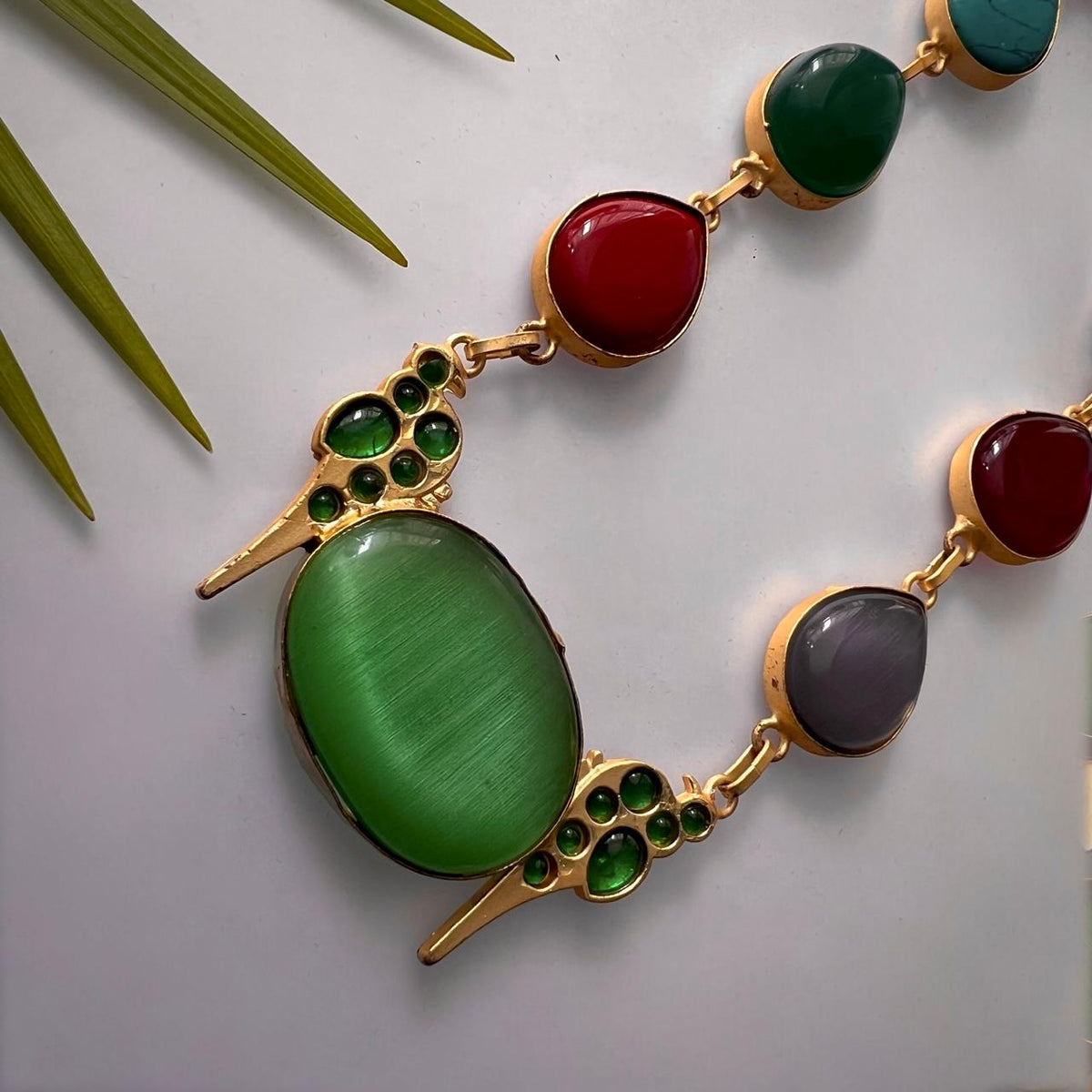 ROXANIA SET RING EARRING AND NECKLACE HANDMADE GOLD TONED PREMIUM NECKLACE/NECKPIECE EARRING SET NL30