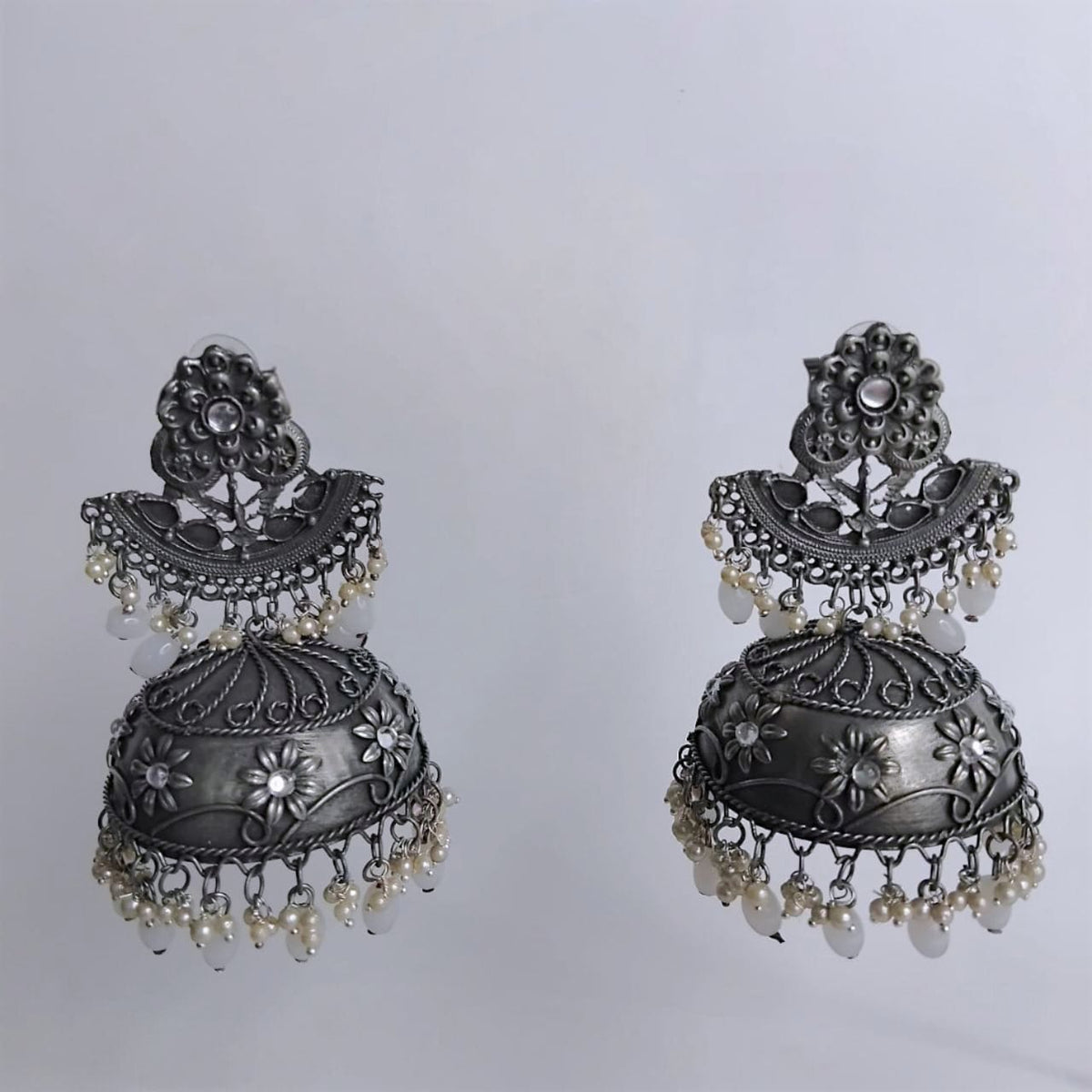 PARISA AFGHANI RAW AND RUSTIC AND VINTAGE JUMBO JHUMKAS AF03