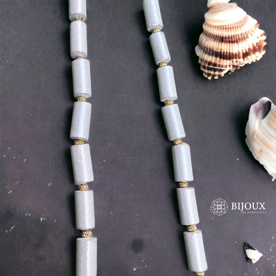 JOY OF TWO FISH ART TEROCOTTA  NECKLACE WITH EARRINGS TR26