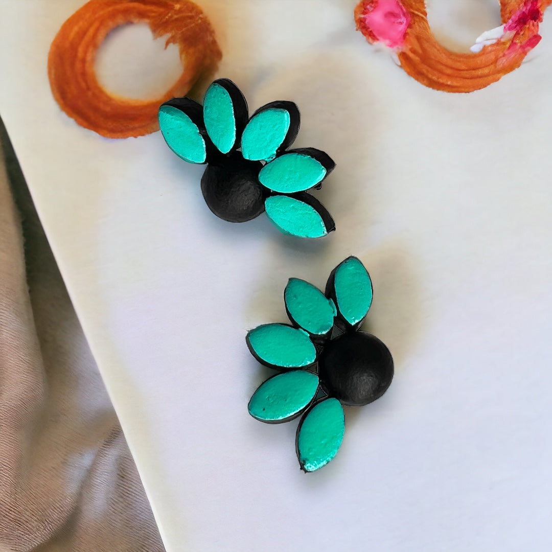 CUTY FLORA LIA TERRACOTTA HANDMADE EARRINGS TR68