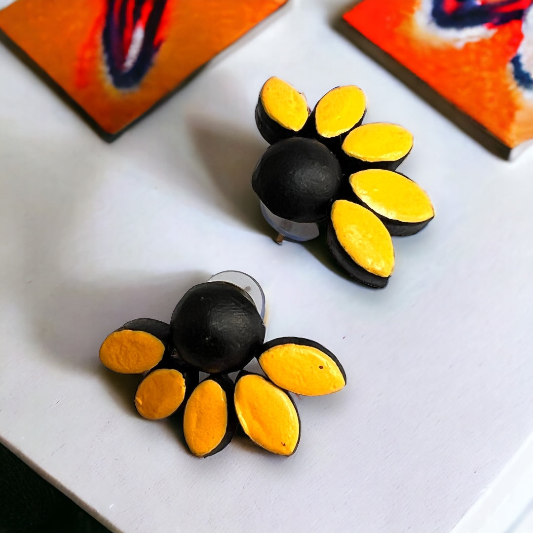 CUTY FLORA LIA TERRACOTTA HANDMADE EARRINGS TR68