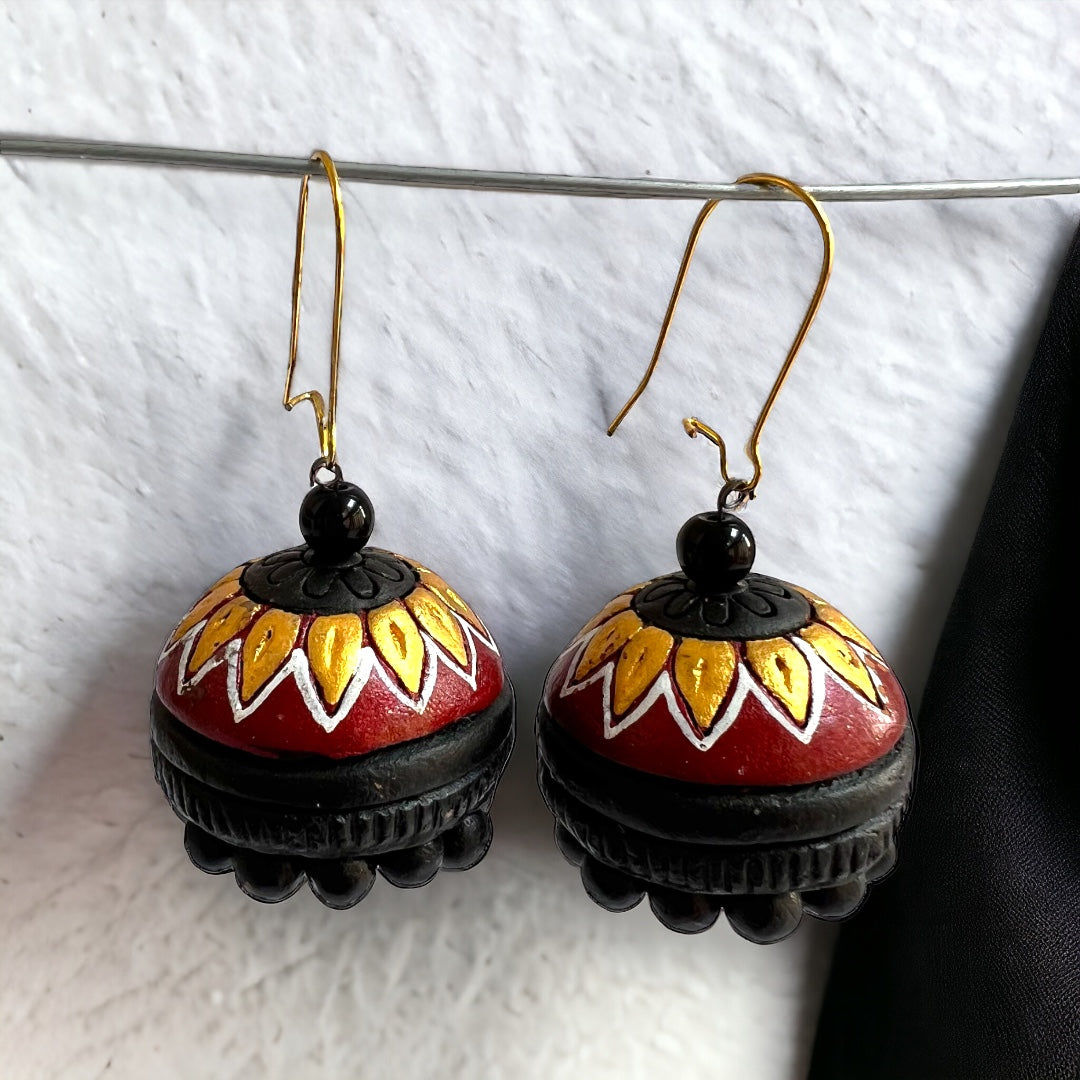 MERILA TERRACOTTA HANDMADE JHUMKAS TR59