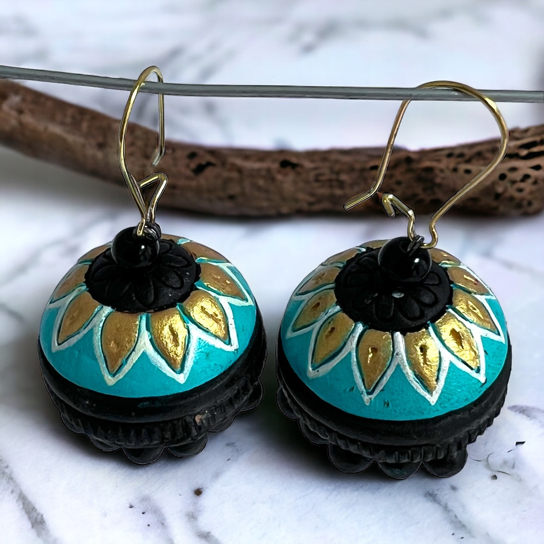 MERILA TERRACOTTA HANDMADE JHUMKAS TR59