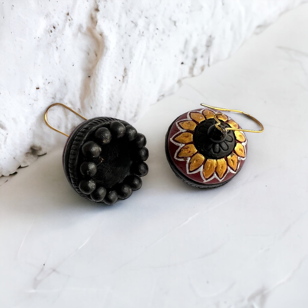 MERILA TERRACOTTA HANDMADE JHUMKAS TR59
