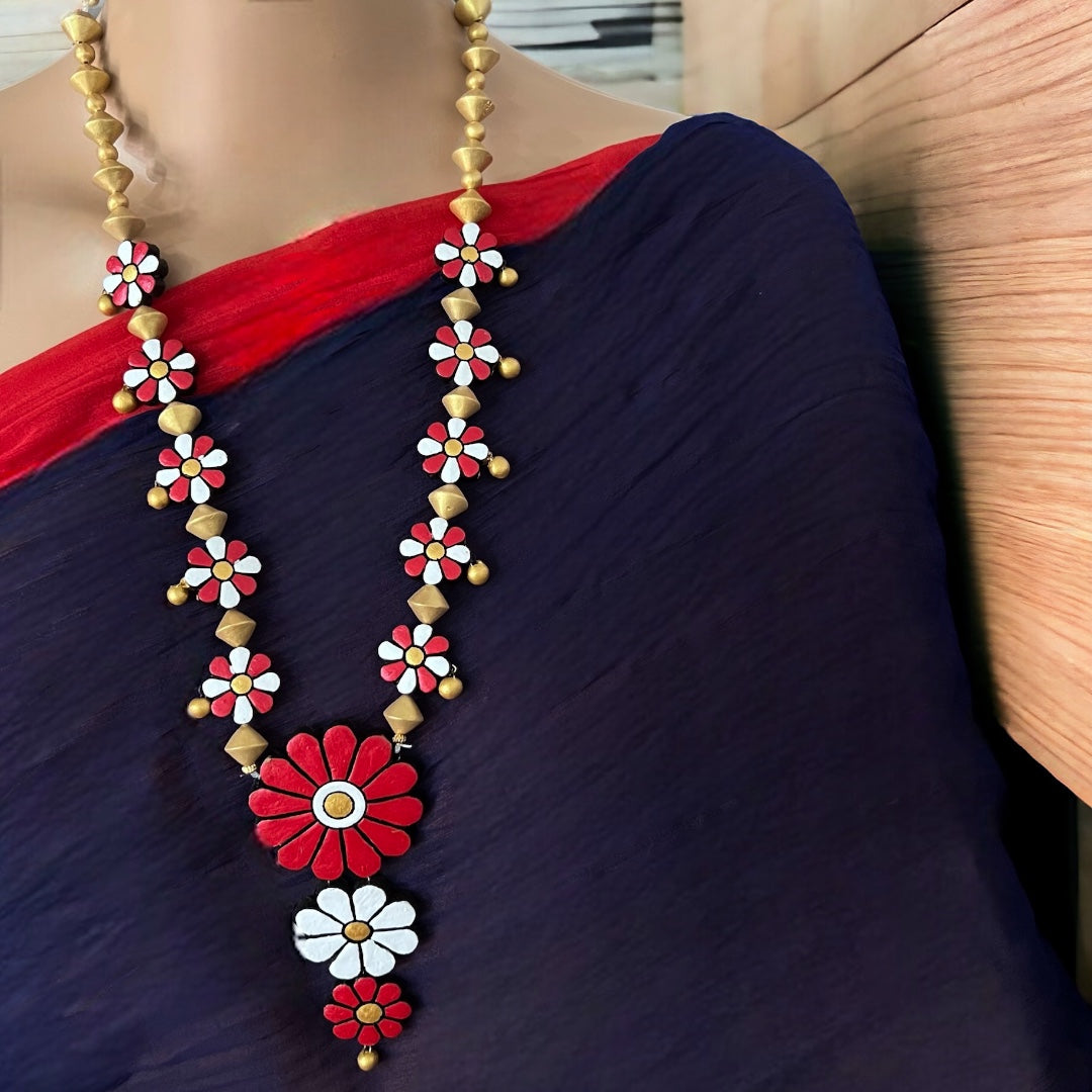 BLOOMBUDDY HANDMADE TERRACOTTA MALA TR29