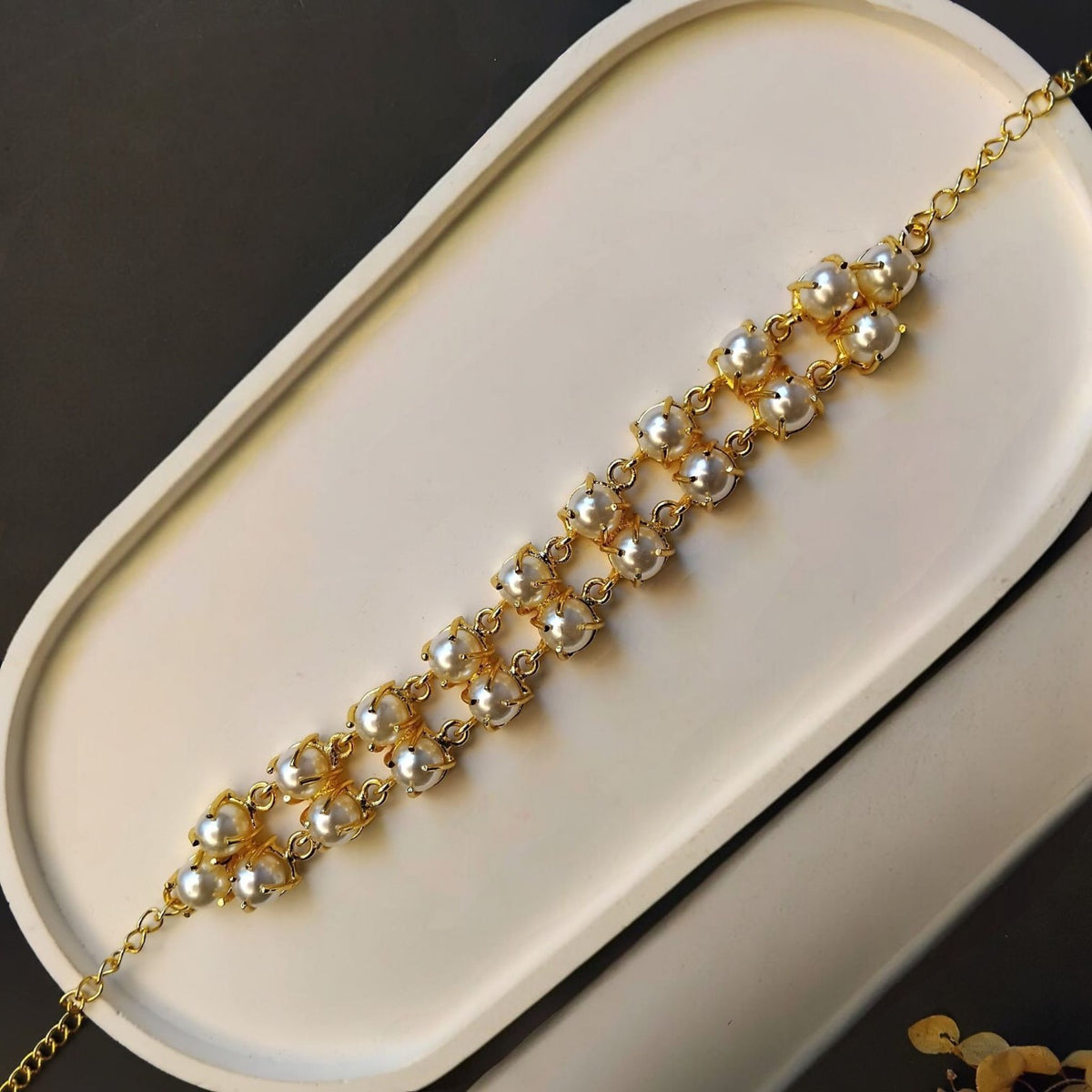 ISHA PEARL GOLD TONED HANDMADE CHOKER CH103