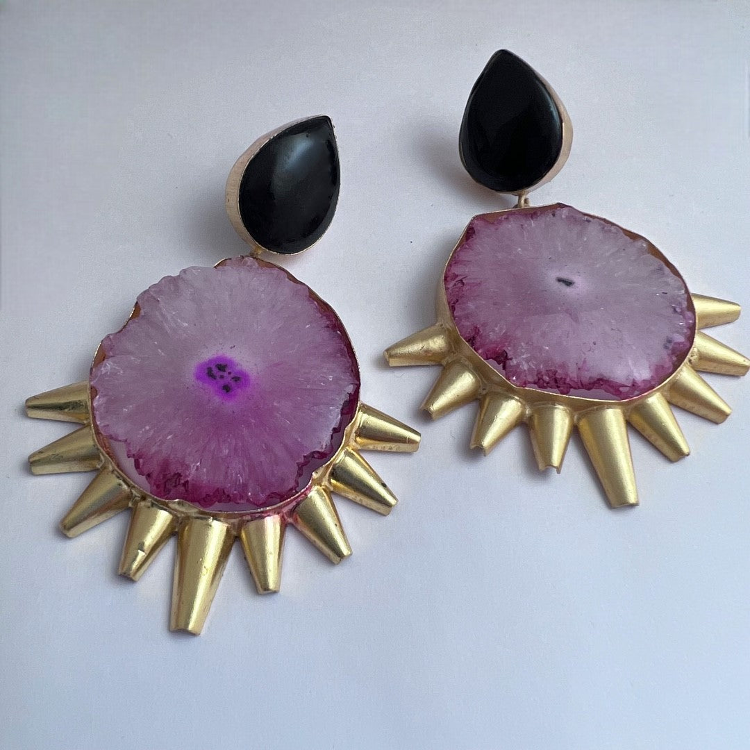 ELARA NATURAL STONE HANDMADE EARRING -ER102