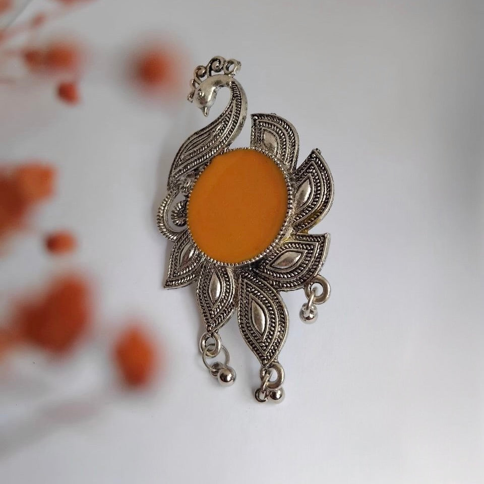 VIRALAYA OXIDIZED FINISH STONE RING R95