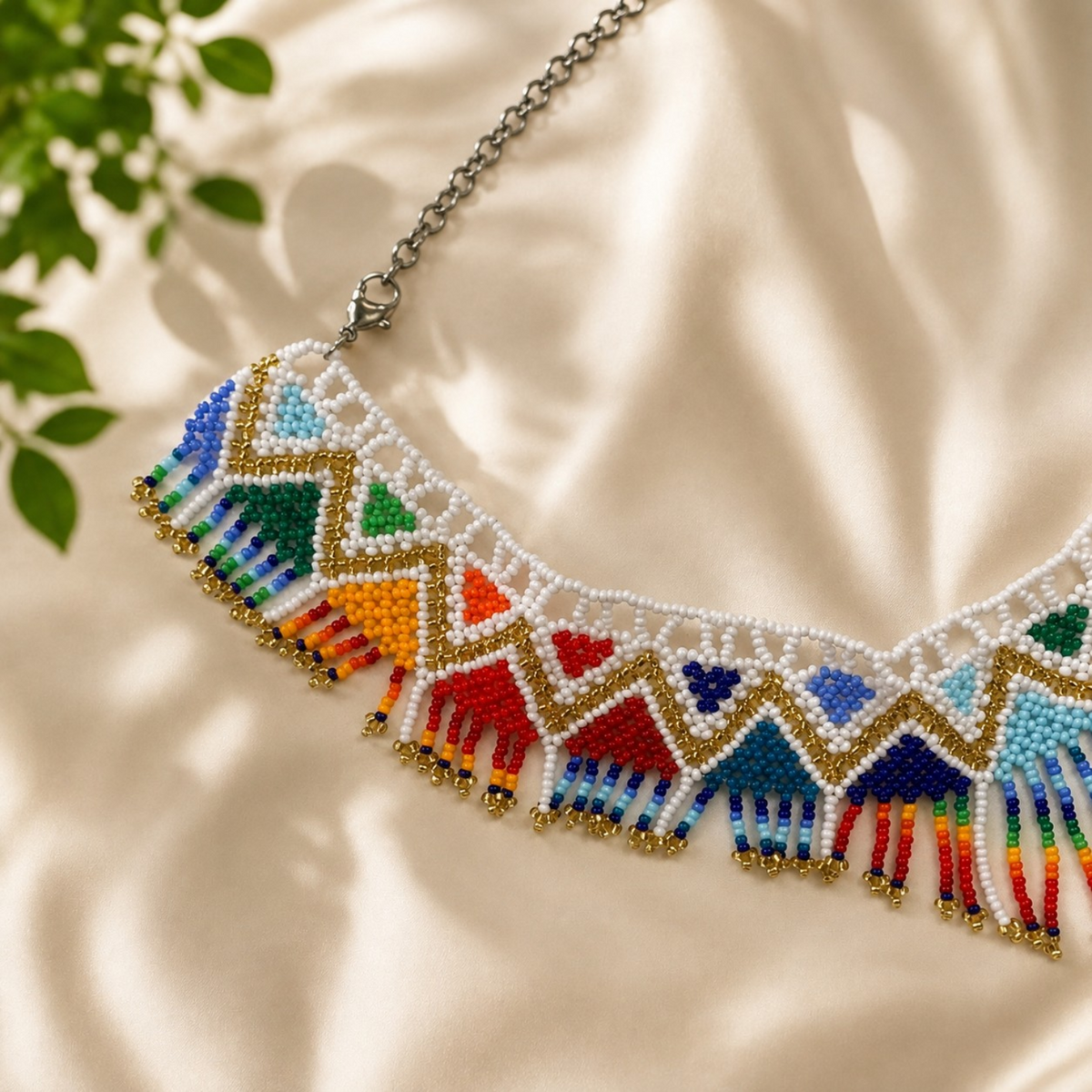 ELIZA AFRO BEADED HANDMADE NECKLACE NL380