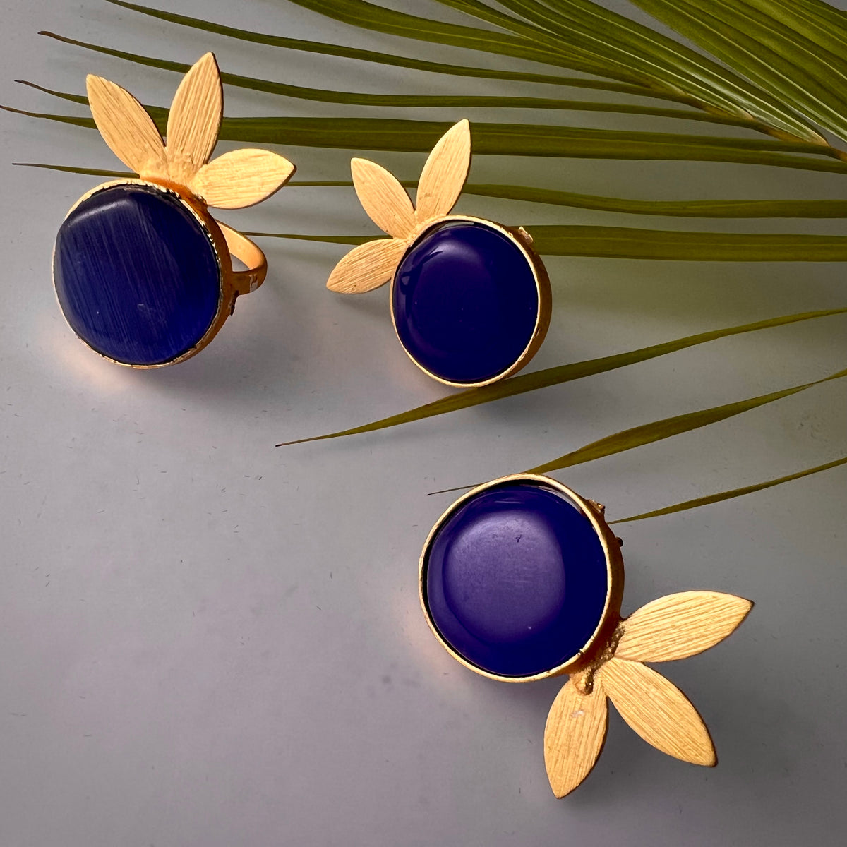 ROXANIA SET RING EARRING AND NECKLACE HANDMADE GOLD TONED PREMIUM NECKLACE/NECKPIECE EARRING SET NL30