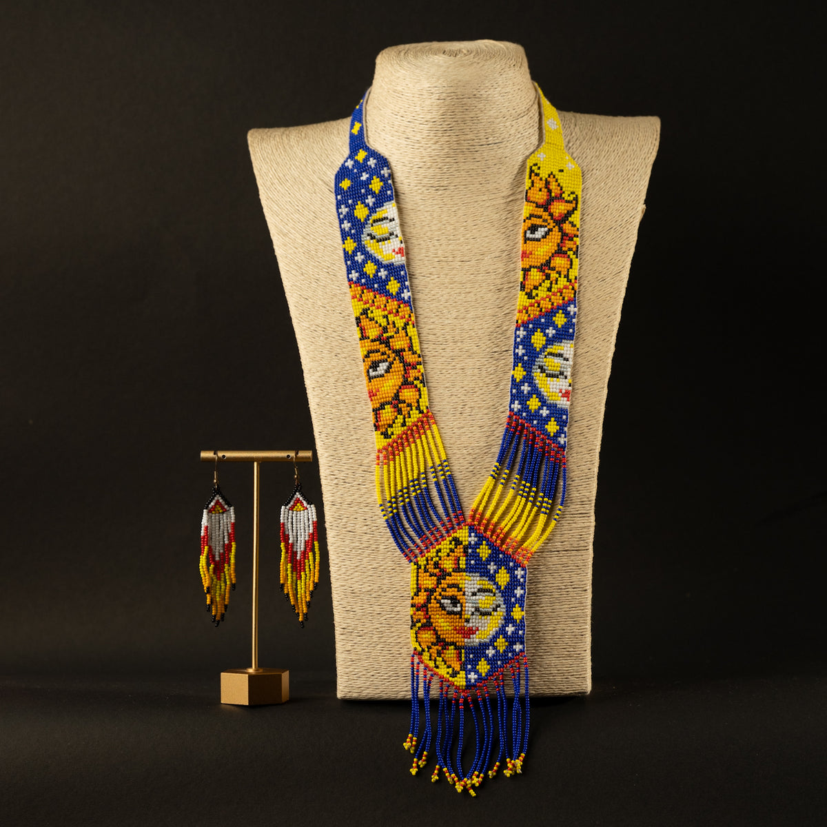 REMI AFRO BEADS HANDMADE  MALA/ NECKPIECE ML103