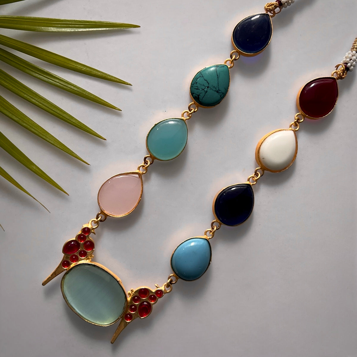 ROXANIA SET RING EARRING AND NECKLACE HANDMADE GOLD TONED PREMIUM NECKLACE/NECKPIECE EARRING SET NL30