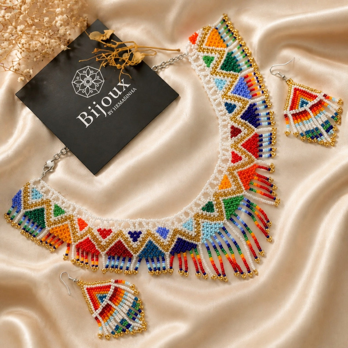 ELIZA AFRO BEADED HANDMADE NECKLACE NL380