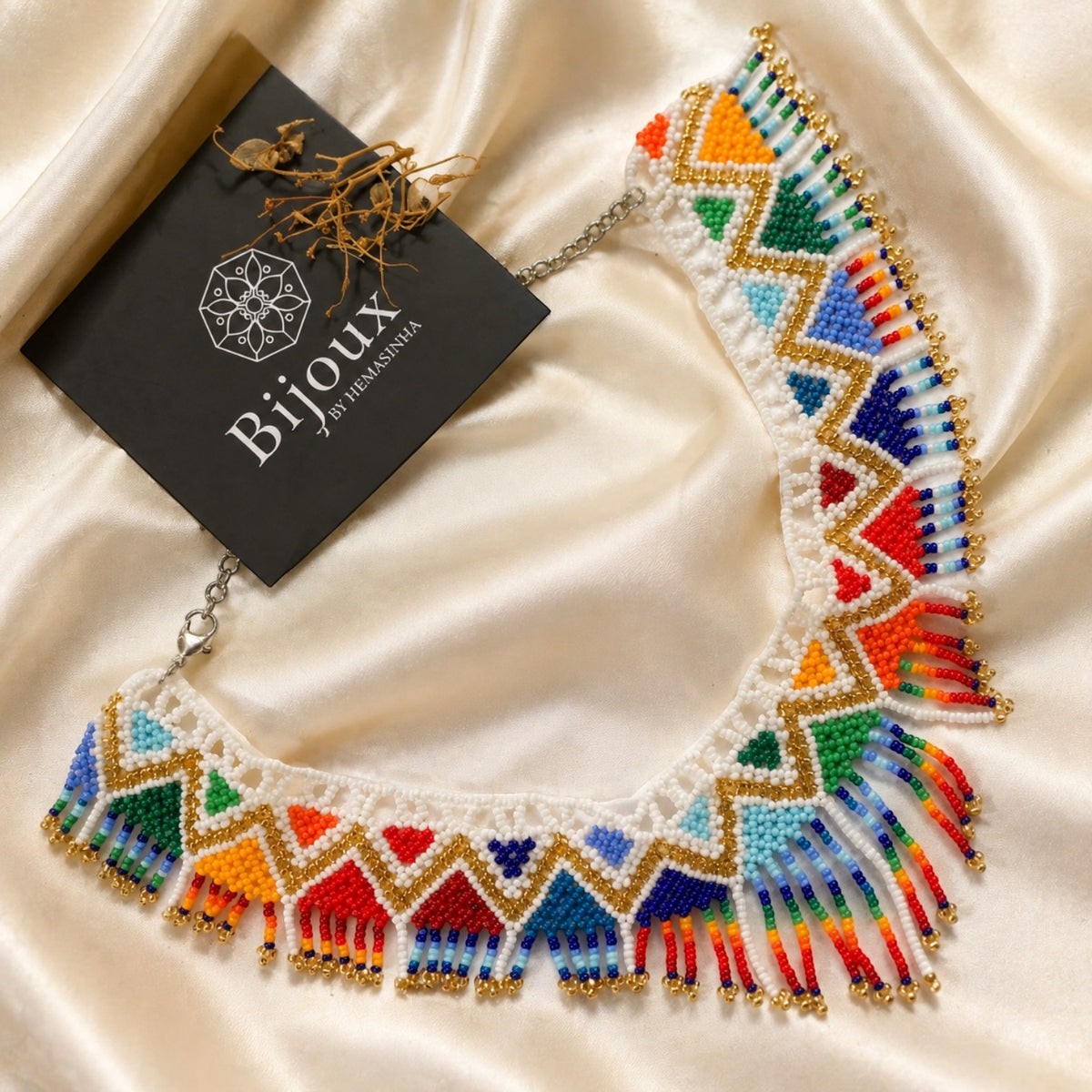 ELIZA AFRO BEADED HANDMADE NECKLACE NL380