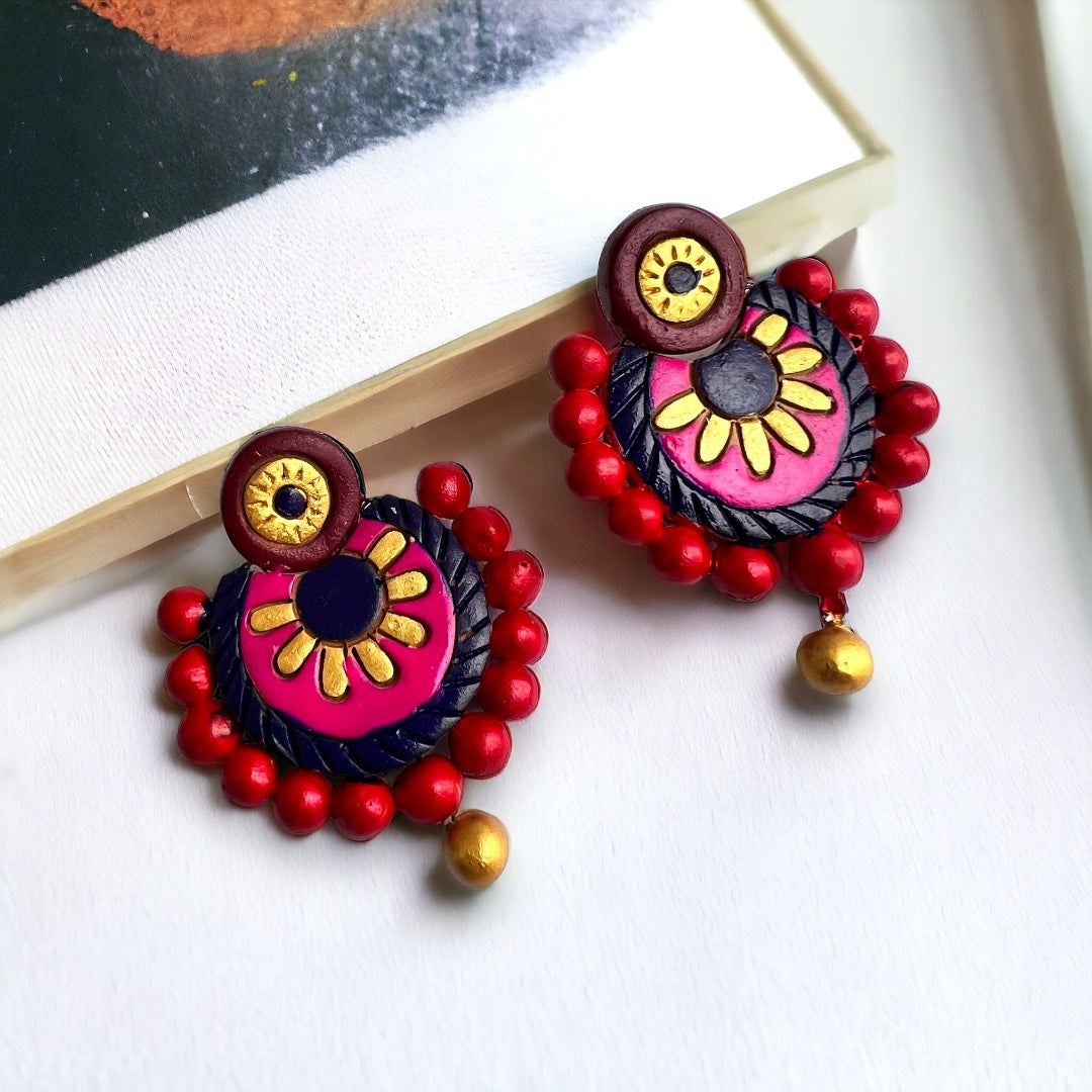 RAINBOW TERRACOTTA HANDMADE EARRINGS TR60
