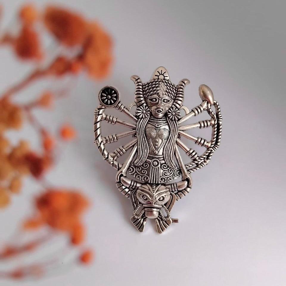 RISHABA TEMPLE OXIDIZED FINISH  RING R88