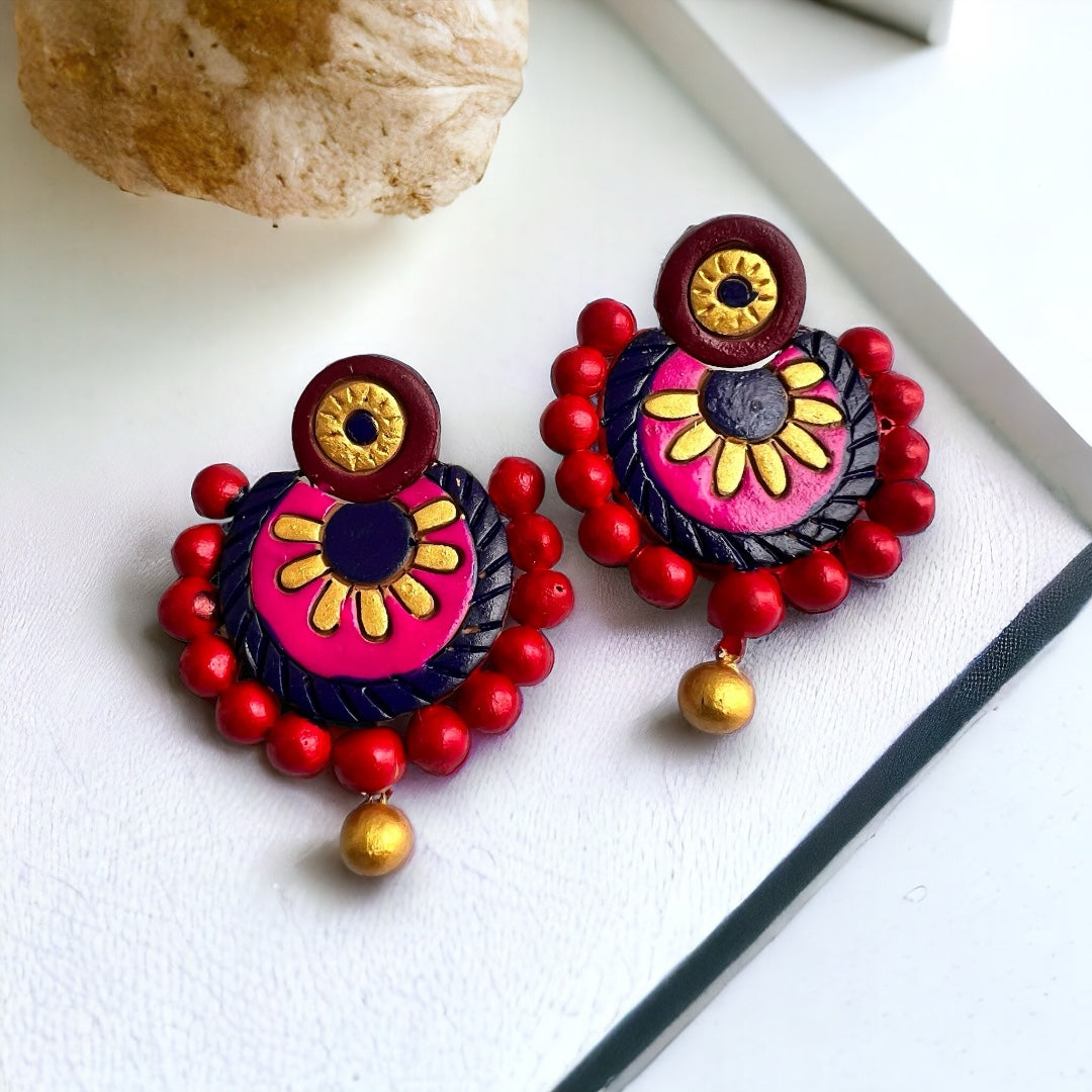 RAINBOW TERRACOTTA HANDMADE EARRINGS TR60
