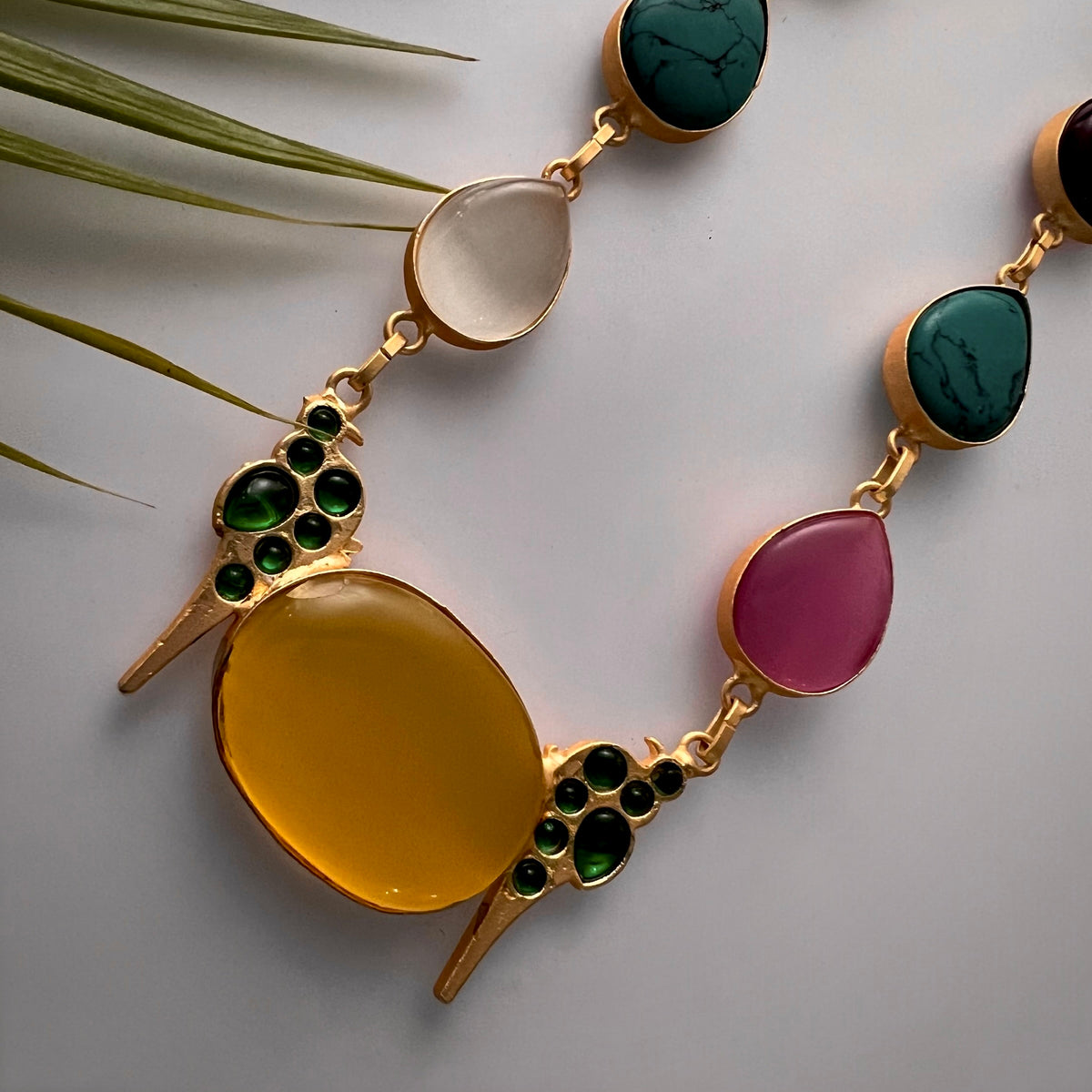 ROXANIA SET RING EARRING AND NECKLACE HANDMADE GOLD TONED PREMIUM NECKLACE/NECKPIECE EARRING SET NL30